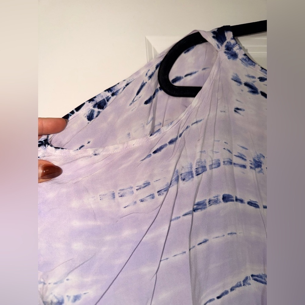 RIVER + SKY Women's Tie-Dye Cold Shoulder Top - Picture 5 of 7